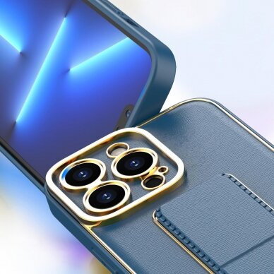 Iphone 13 Pro Max Dėklas New Kickstand Case  Mėlynas 11