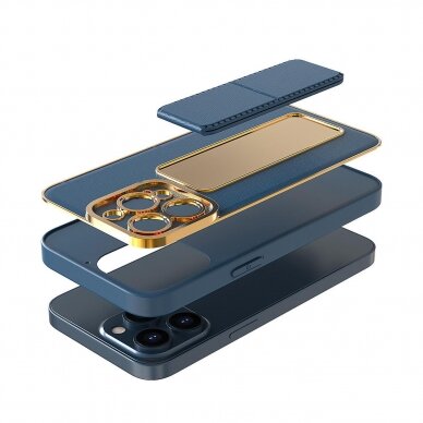Iphone 13 Pro Max Dėklas New Kickstand Case  Mėlynas 13