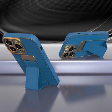 Iphone 13 Pro Max Dėklas New Kickstand Case  Mėlynas 3