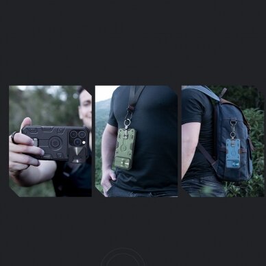 Akcija! Iphone 14 Pro Dėklas Nillkin CamShield Armor Pro Case for  Juodas 13