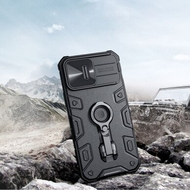 Akcija! Iphone 14 Pro Dėklas Nillkin CamShield Armor Pro Case for  Juodas 6