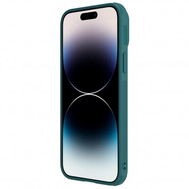 Dėklas Nillkin CamShield Leather S iPhone 14 Pro Max Žalias 5