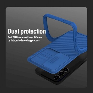 Dėklas Nillkin CamShield Pro armored case with camera cover for Samsung Galaxy S24+ - Mėlynas 8