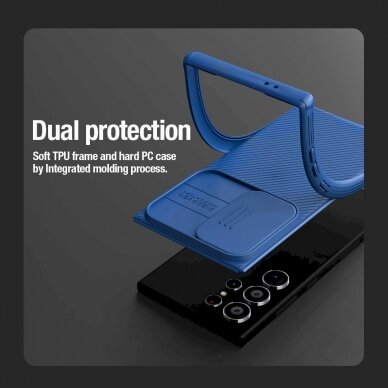 Dėklas Nillkin CamShield Pro armored case with camera protector for Samsung Galaxy S24 Ultra - Žalias 8