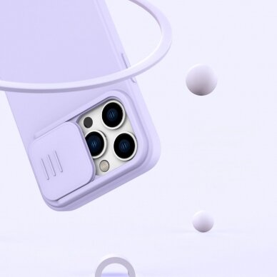Dėklas Nillkin CamShield Silky Silicone Case for iPhone 14 Pro Max Mėlynas 10
