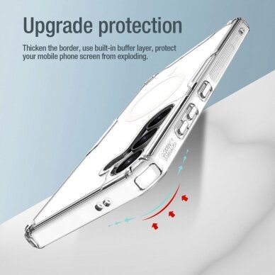 Dėklas Nillkin Nature Pro armored case with a magnetic ring for Samsung Galaxy S24+ - Baltas 13