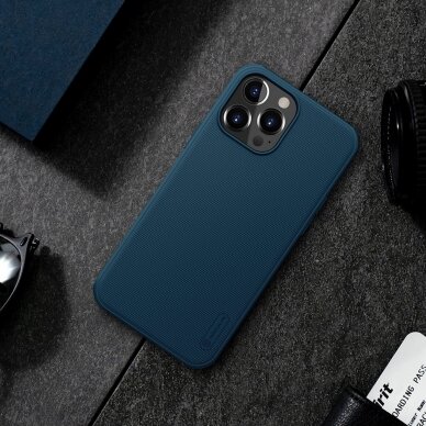 Iphone 13 Pro Dėklas Nillkin Super Frosted Shield skirtas  mėlynas 11