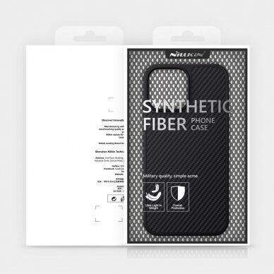 Dėklas Nillkin Synthetic Fiber Carbon iPhone 13 Pro Max juodas 4