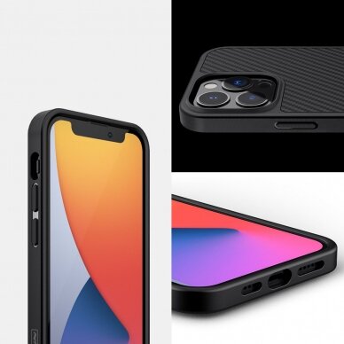 Dėklas Nillkin Synthetic Fiber Carbon iPhone 13 Pro Max juodas 7
