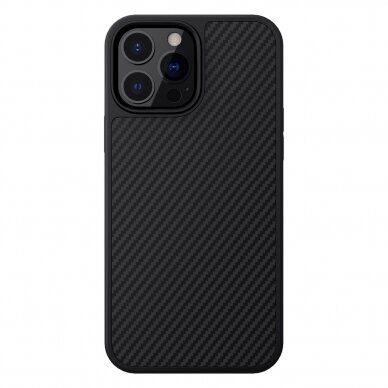 Dėklas Nillkin Synthetic Fiber Carbon iPhone 13 Pro Max juodas