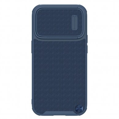 Dėklas Nillkin Textured S MagSafe case with camera cover iPhone 14 Pro Mėlynas