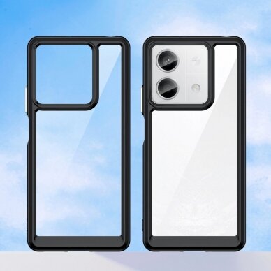 Dėklas Outer Space Case with gel frame for Xiaomi Redmi Note 13 Pro - Juodas 7