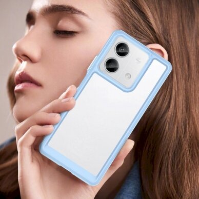 Dėklas Outer Space Case with gel frame for Xiaomi Redmi Note 13 Pro - Mėlynas 6