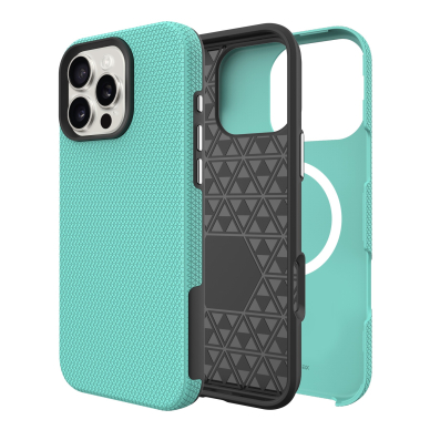 Dėklas Perfectionists Triangle Mag Case Apple iPhone 16 Pro žalias