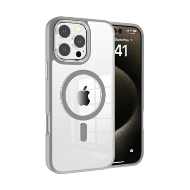 Dėklas Premium Mag Cover Apple iPhone 15 pilkas
