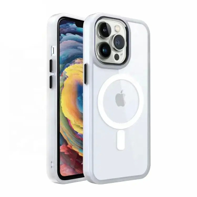 Dėklas Premium Mag Cover Apple iPhone 15 Pro baltas