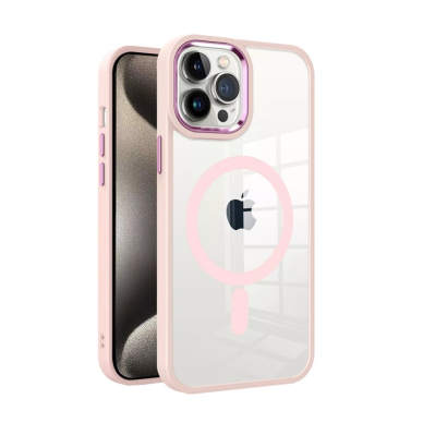 Dėklas Premium Mag Cover Apple iPhone 15 Pro rožinis