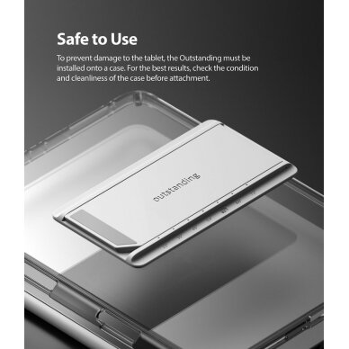 Akcija! Dėklas Ringke Fusion Combo Outstanding TPU Samsung Galaxy Tab S7 11' su kojele (FC475R40) 6