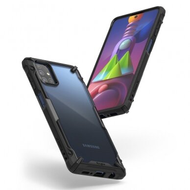 Dėklas Ringke Fusion X Durable skirta Samsung Galaxy M51 Juodas (Fusg0065) DZWT2129 2