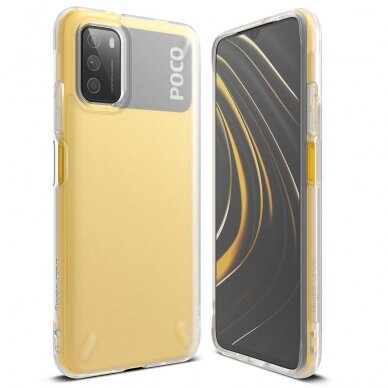 Dėklas Ringke Onyx Durable TPU Case Cover for Xiaomi Poco M3 Permatomas (OXXI0003)