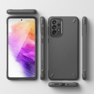 Samsung Galaxy A73 Dėklas Ringke Onyx Durable TPU Pilkas 7