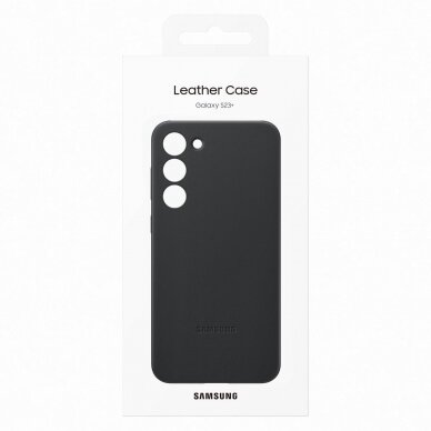 Dėklas Samsung Leather Cover Samsung Galaxy S23 Plus Juodas (EF-VS916LBEGWW) 4