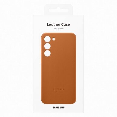 Dėklas Samsung Leather Cover Samsung Galaxy S23 Plus Rudas (EF-VS916LAEGWW) 4