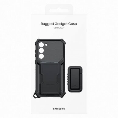 Dėklas Samsung Rugged Gadget Samsung Galaxy S23 Plus Pilkas (EF-RS916CBEGWW) 4
