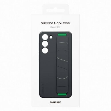 Dėklas Samsung Silicone Grip Samsung Galaxy S23 Plus Juodas (EF-GS916TBEGWW) 4