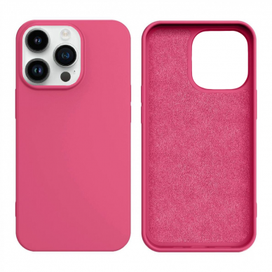 Iphone 13 Pro Max Dėklas Silicone  Tamsiai rožinis