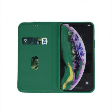 Dėklas Smart Senso Samsung A155 A15 4G tamsiai žalias 1
