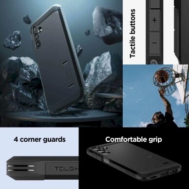 Dėklas Spigen Rugged Armor case for Samsung Galaxy A15 4G / 5G - Juodas 15