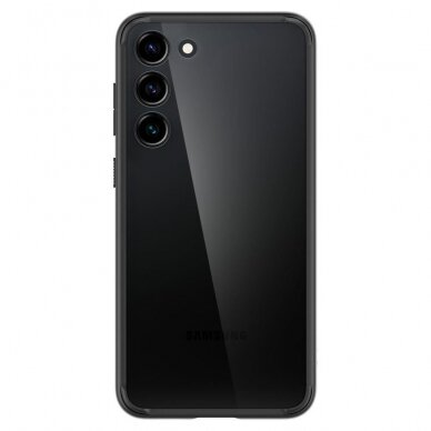 Samsung Galaxy S23 Dėklas Spigen ULTRA HYBRID  Juodais kraštais 1