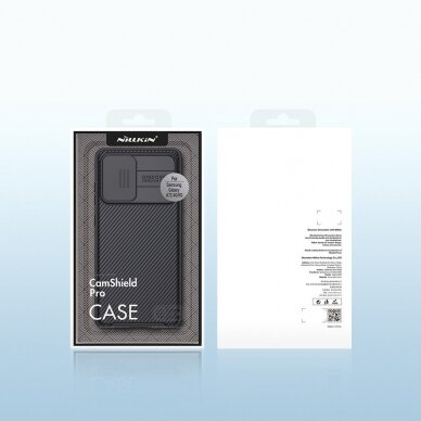 Akcija! Samsung Galaxy A72 Dėklas su kameros apsauga Nillkin CamShield Pro Case 4G juodas 4