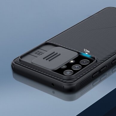 Akcija! Samsung Galaxy A72 Dėklas su kameros apsauga Nillkin CamShield Pro Case 4G juodas 6