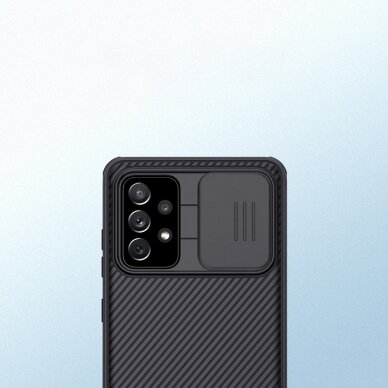 Akcija! Samsung Galaxy A72 Dėklas su kameros apsauga Nillkin CamShield Pro Case 4G juodas 9