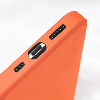 Iphone 12 Pro Max Dėklas su kišenėle kortelėms Card Case Oranžinis 9