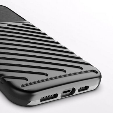 Iphone 13 Pro Max Dėklas Thunder Case Flexible  juodas 10