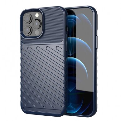 Iphone 13 Pro Max Dėklas Thunder Case Flexible  mėlynas