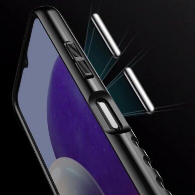 Akcija! Samsung Galaxy A22 Dėklas Thunder Case Flexible Tough Rugged Cover TPU 5G Mėlynas  9