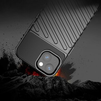 Iphone 13 Dėklas Thunder Case Flexible Tough Rugged  Žalias 6