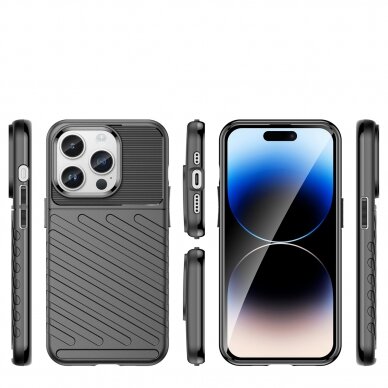 Iphone 14 Pro Dėklas Thunder Case  Juodas 1