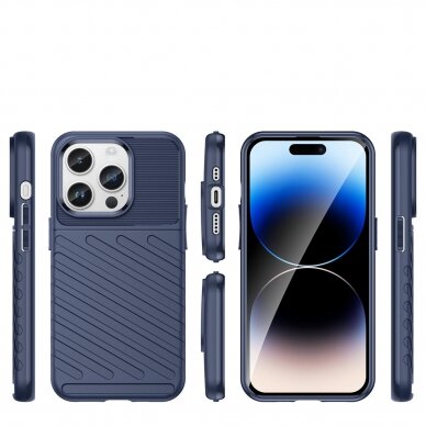 Iphone 14 Pro Dėklas Thunder Case  Mėlynas 1
