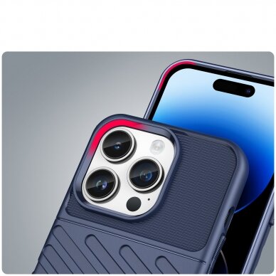 Iphone 14 Pro Dėklas Thunder Case  Mėlynas 5