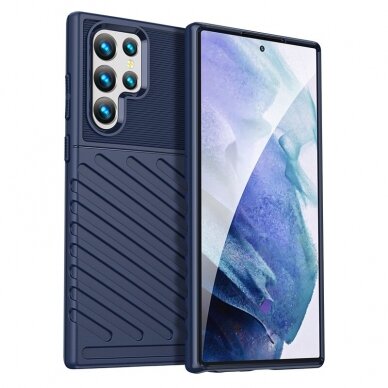 Dėklas Thunder Case Samsung Galaxy S22 Ultra Mėlynas