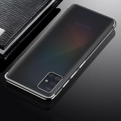 Samsung Galaxy A72 Dėklas TPU Electroplating 4G Juodais kraštais 3