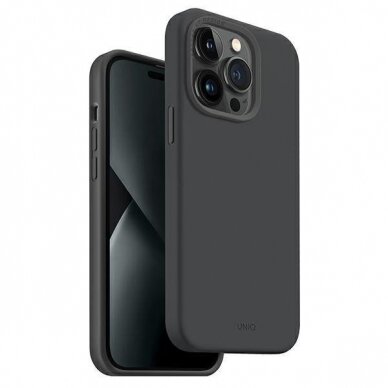 Dėklas Uniq case Lino Hue iPhone 14 Pro Max Pilkas