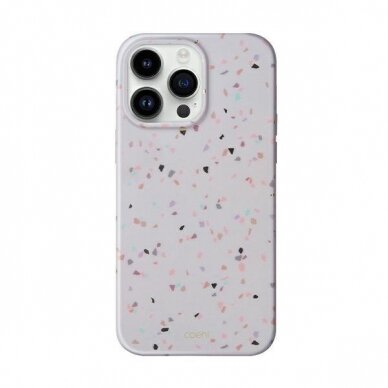 Dėklas UNIQ etui Coehl Terrazzo iPhone 14 Pro Max Smėlinis