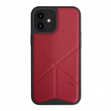 Dėklas UNIQ etui Transforma iPhone 12 mini - Raudonas UGLX912