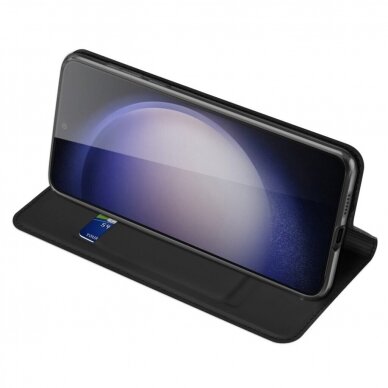 Dėklas Wallet Case Samsung A556 A55 5G juodas 2